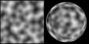 2D+3D sampling of Perlin Noise ( gradient noise )